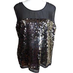 Rock & Roll Cowgirl Silver Sequin Sparkle Top